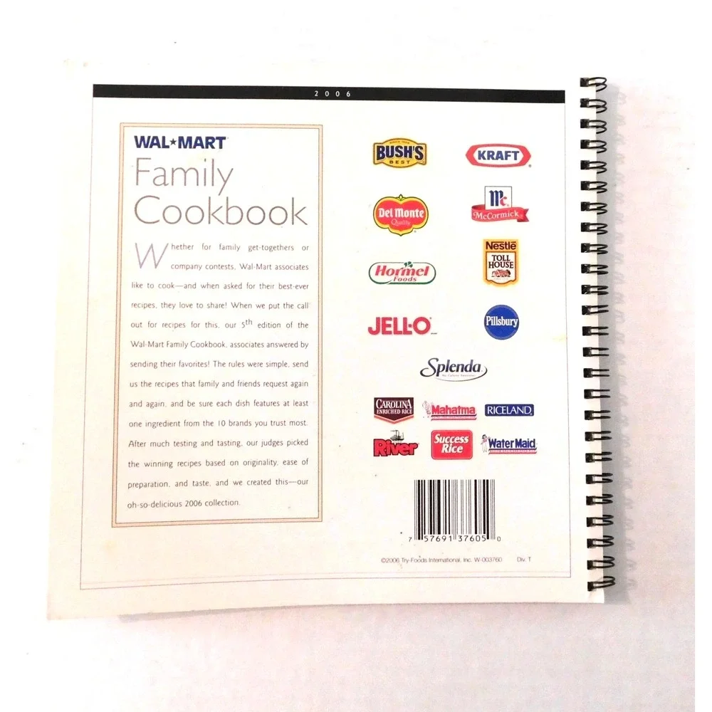 Wal-Mart Family Cookbook 2006 Over 80 Prize-Winning Recipes Spiral Paperback